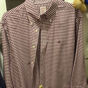 Brooks Brothers checkered XL dress shirt